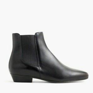 J Crew Leather Flat Chelsea Boot